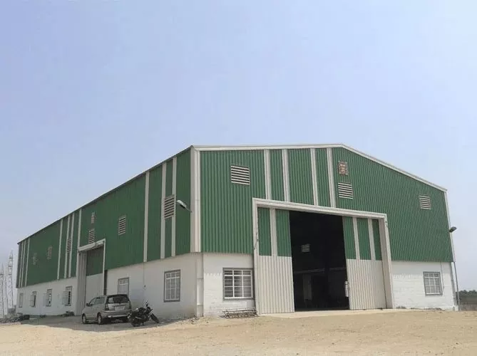 Praktysk en praktysk prefab Metal Warehouse-gebou