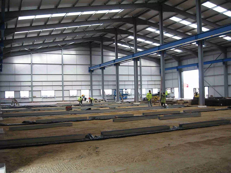 Praktyske en praktyske stielen Warehouse Workshop Steel Structure